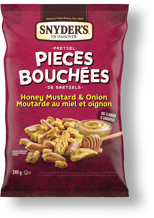 Snyder's of Hanover Pretzel Pieces Moutarde au miel et oignon